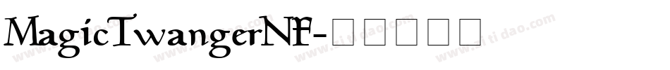 MagicTwangerNF字体转换