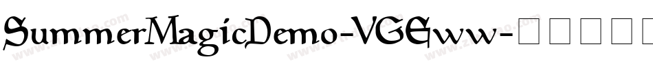 SummerMagicDemo-VGEww字体转换