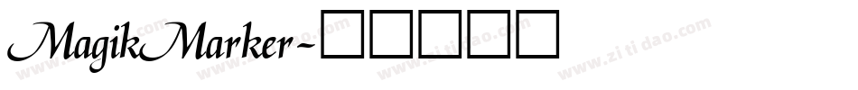MagikMarker字体转换