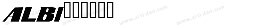 ALBI字体转换