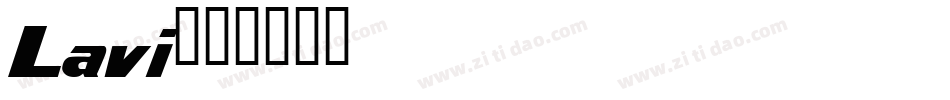 Lavi字体转换