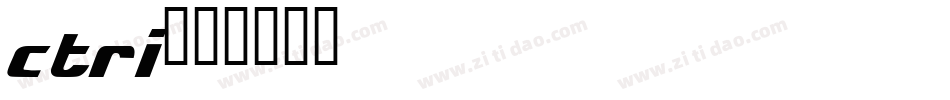 ctri字体转换