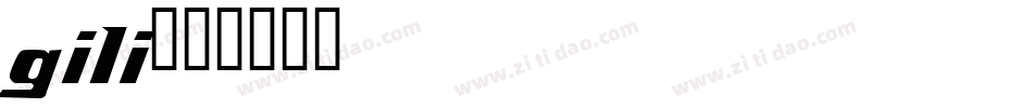 gili字体转换