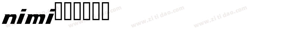 nimi字体转换