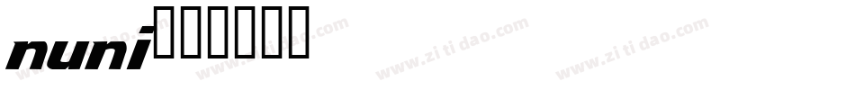 nuni字体转换