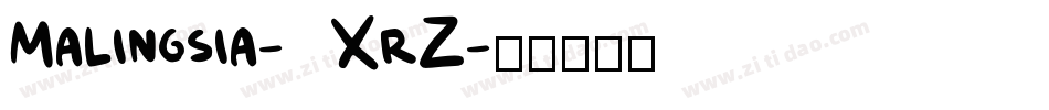 Malingsia-1XrZ字体转换