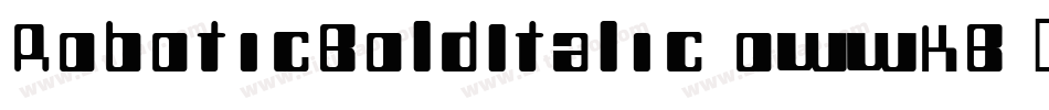 RoboticBoldItalic-owwKB字体转换