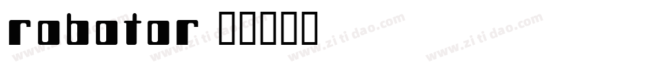 robotor字体转换