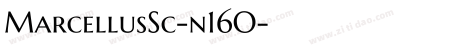 MarcellusSc-n16O字体转换