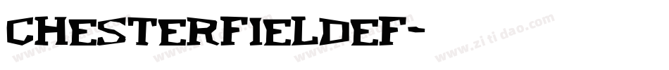 ChesterfieldEF字体转换