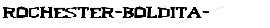 Rochester-BoldIta字体转换