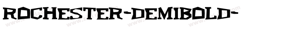 Rochester-DemiBold字体转换