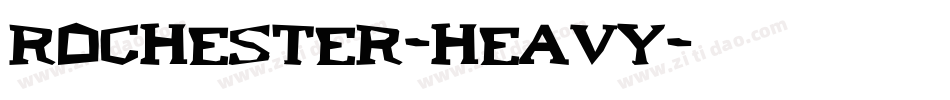 Rochester-Heavy字体转换