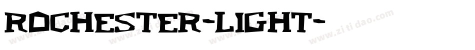 Rochester-Light字体转换