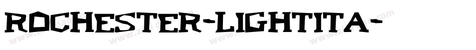 Rochester-LightIta字体转换