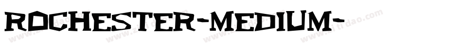 Rochester-Medium字体转换