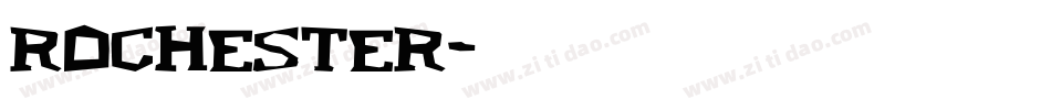 Rochester字体转换