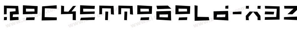RockettoBold-X3ZJK字体转换