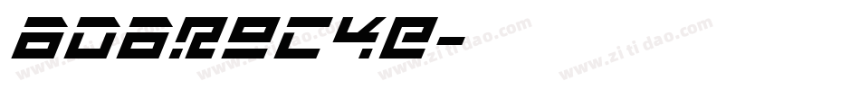 BDBROCKE字体转换