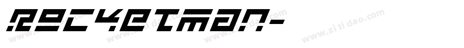 ROCKETMAN字体转换