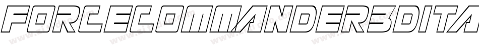 forcecommander3dital字体转换