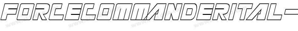 forcecommanderital字体转换