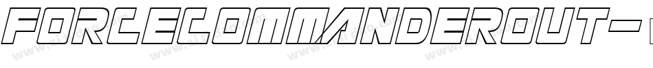 forcecommanderout字体转换