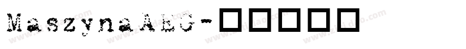 MaszynaAEG字体转换