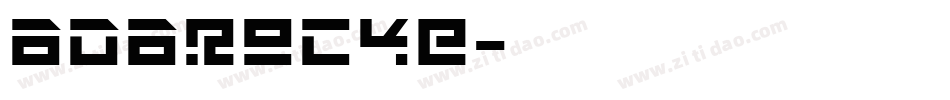 BDBROCKE字体转换