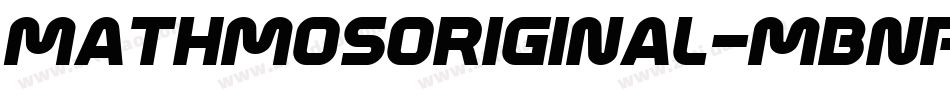 MathmosOriginal-MBnp字体转换