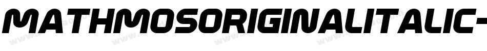MathmosOriginalItalic-K1zW字体转换