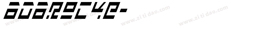 BDBROCKE字体转换