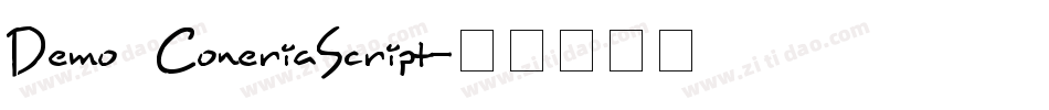 Demo_ConeriaScript字体转换