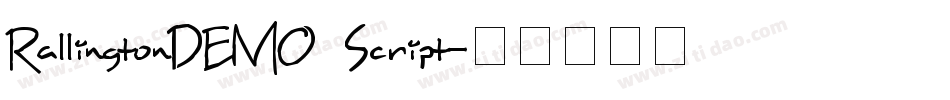 RallingtonDEMO_Script字体转换