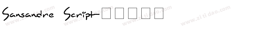 Sansandre_Script字体转换