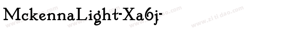 MckennaLight-Xa6j字体转换
