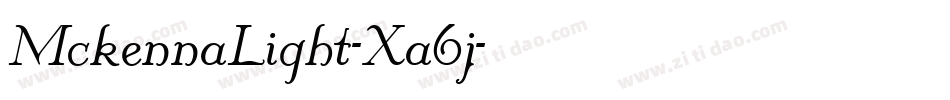 MckennaLight-Xa6j字体转换