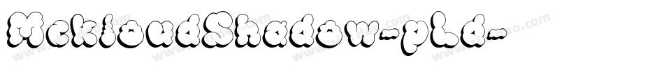 MckloudShadow-pLd字体转换