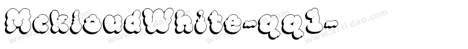 MckloudWhite-qq1字体转换