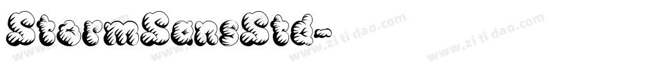 StormSansStd字体转换