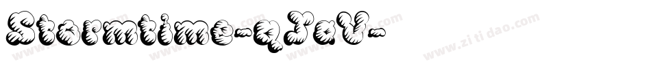 Stormtime-qJaV字体转换