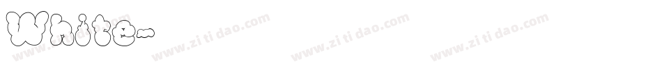 White字体转换
