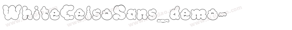 WhiteCelsoSans_demo字体转换