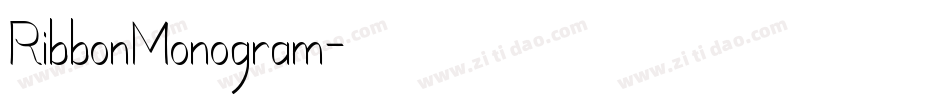 RibbonMonogram字体转换