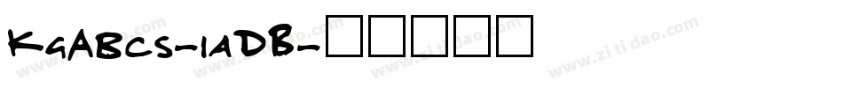KgAbcs-1aDB字体转换