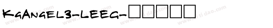 KgAngel3-LEEG字体转换