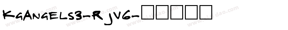 KgAngels3-RJv6字体转换