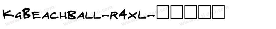KgBeachball-r4xL字体转换