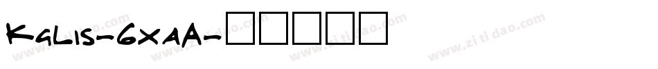 KgLis-6xaA字体转换