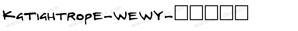 KgTightrope-WeWY字体转换